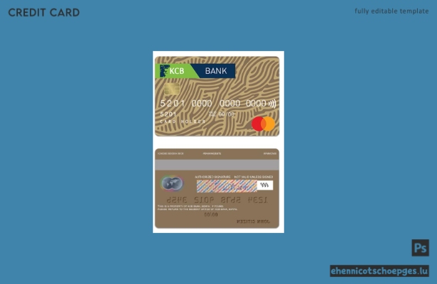 Beispielvorschau der Kenya KCB Bank Gold Mastercard